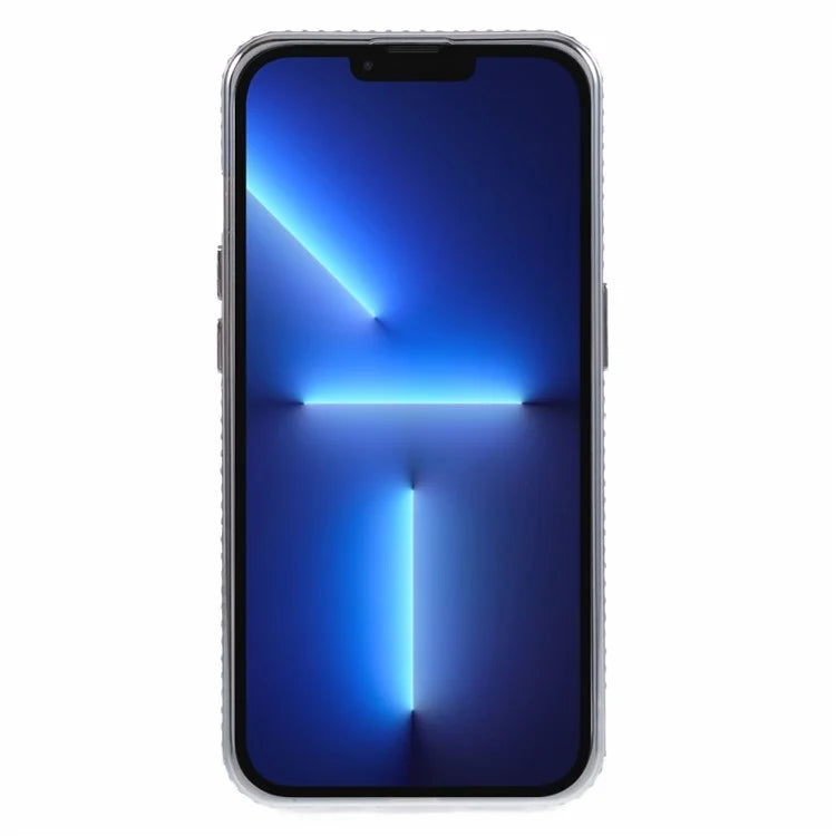 For iPhone 13 Pro Max TPU Case Shiny Gradient Phone Cover with Ring Holder