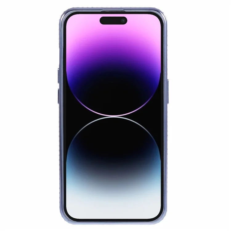 For iPhone 14 Pro Max TPU Cover Gradient Shockproof Invisible Kickstand Cell Phone Case