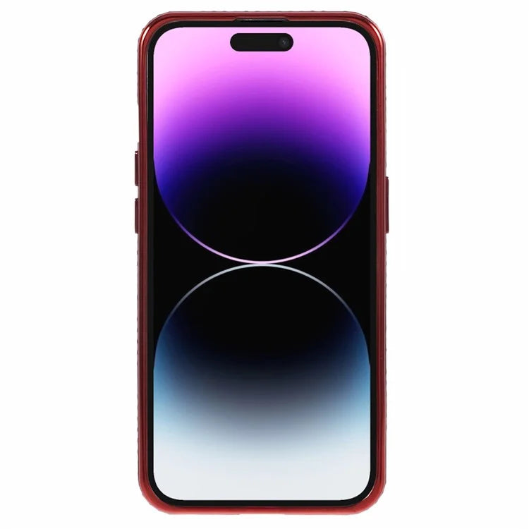 For iPhone 14 Pro Max TPU Cover Gradient Shockproof Invisible Kickstand Cell Phone Case