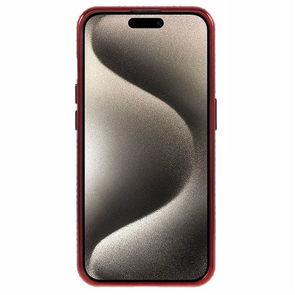 For iPhone 15 Pro TPU Case Rhinestone Decor Ring Kickstand Gradient Phone Cover