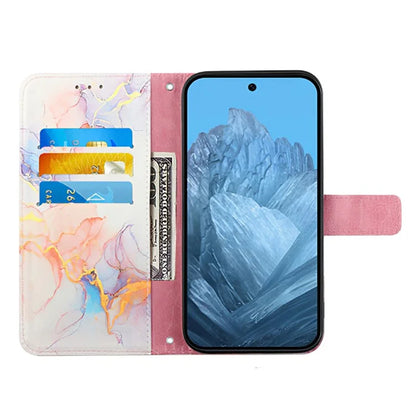 YB Pattern Printing Leather Series-6 For Nothing Phone (2a) Phone Wallet Case with Shoulder Strap