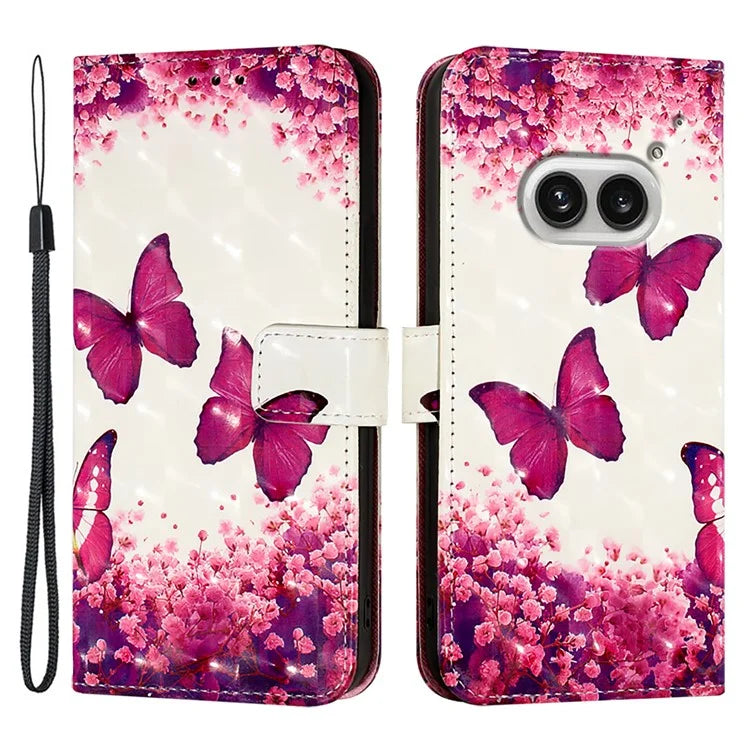 YB Pattern Printing Leather Series-2 For Nothing Phone (2a) Case Leather Phone Cover