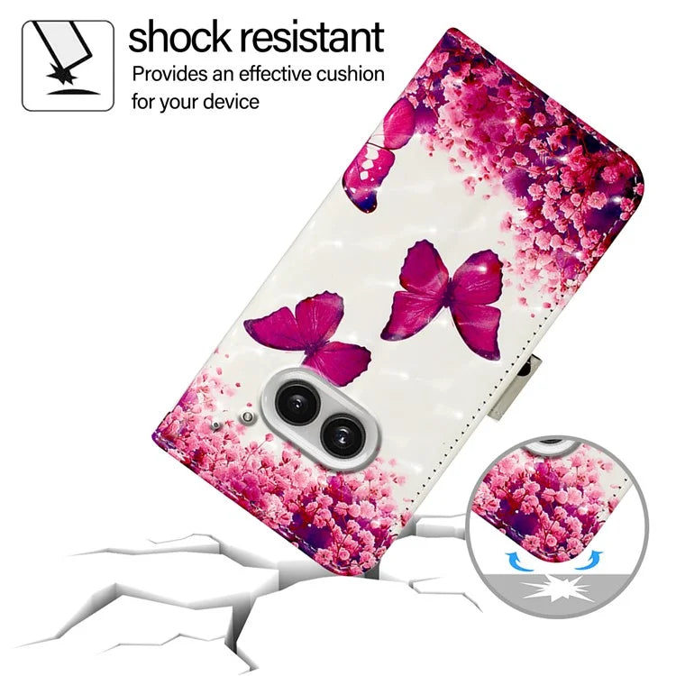 YB Pattern Printing Leather Series-2 For Nothing Phone (2a) Case Leather Phone Cover