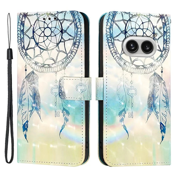 YB Pattern Printing Leather Series-2 For Nothing Phone (2a) Case Leather Phone Cover