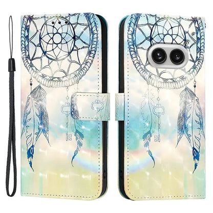 YB Pattern Printing Leather Series-2 For Nothing Phone (2a) Case Leather Phone Cover