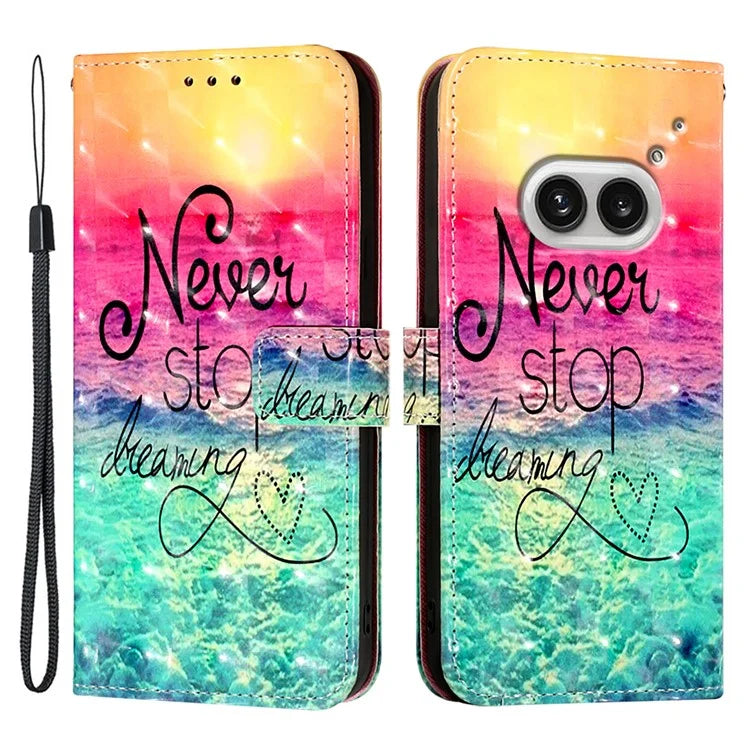 YB Pattern Printing Leather Series-2 For Nothing Phone (2a) Case Leather Phone Cover