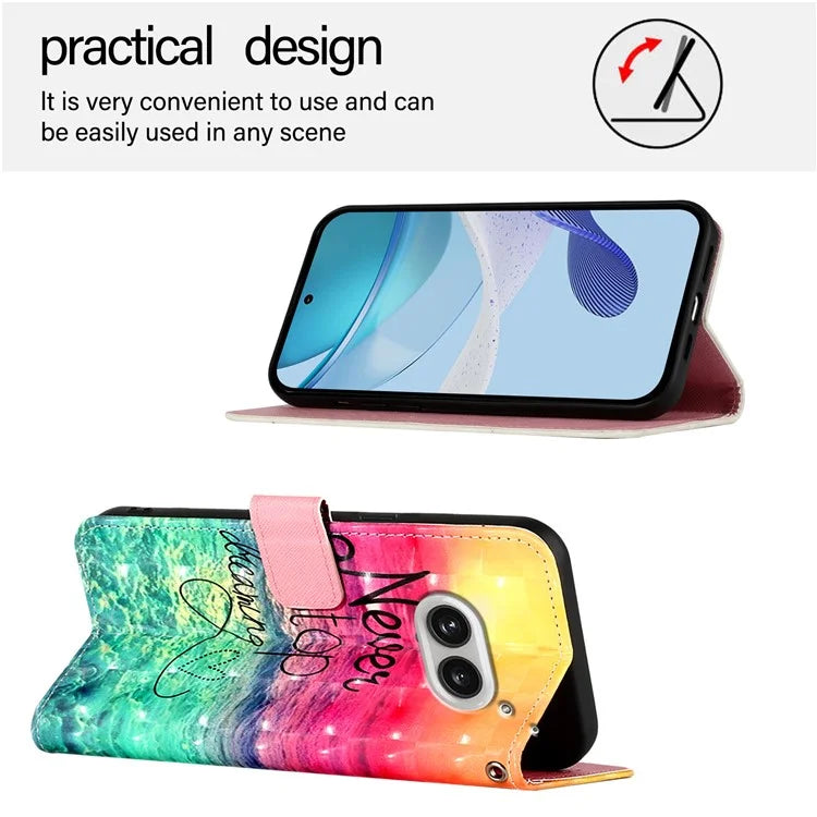YB Pattern Printing Leather Series-2 For Nothing Phone (2a) Case Leather Phone Cover
