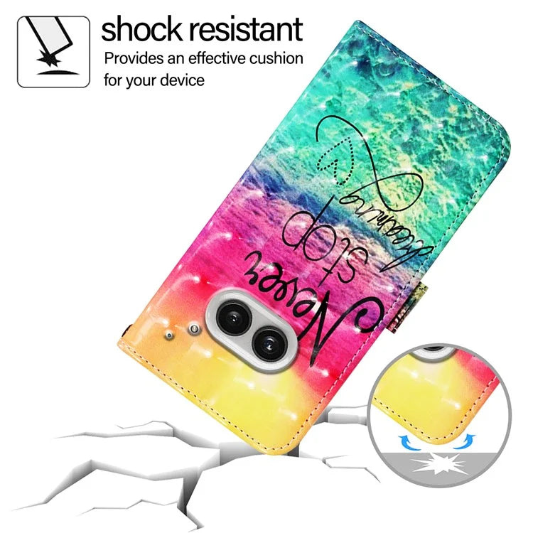 YB Pattern Printing Leather Series-2 For Nothing Phone (2a) Case Leather Phone Cover