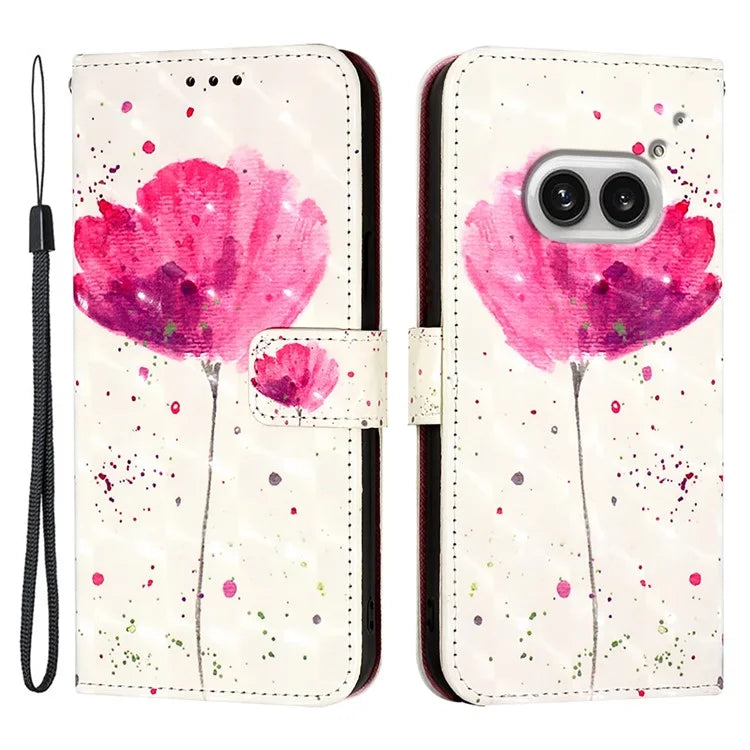 YB Pattern Printing Leather Series-2 For Nothing Phone (2a) Case Leather Phone Cover