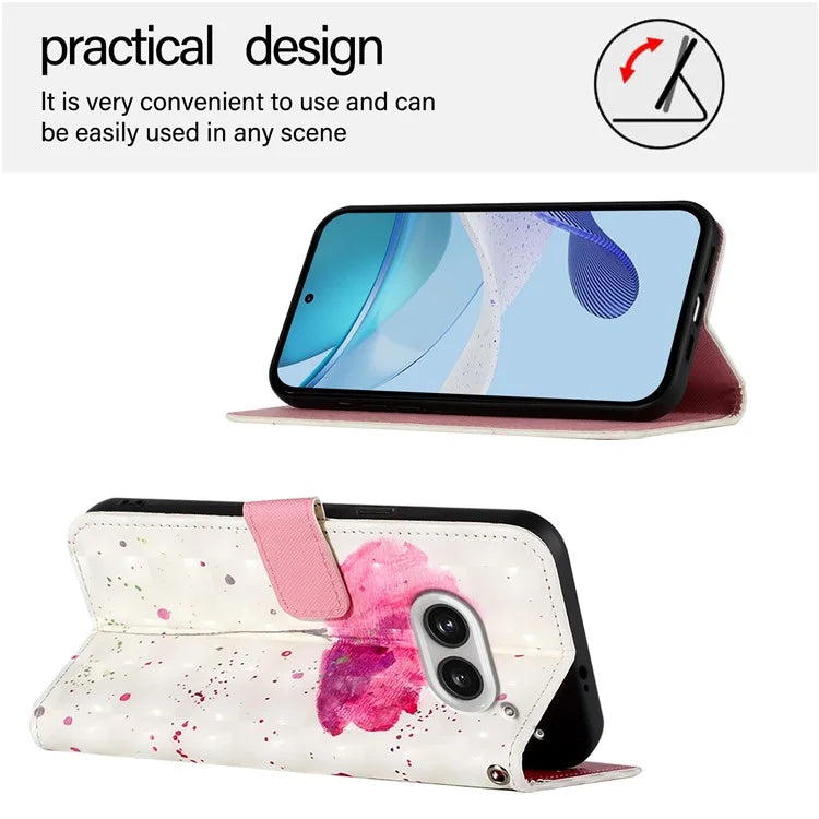 YB Pattern Printing Leather Series-2 For Nothing Phone (2a) Case Leather Phone Cover