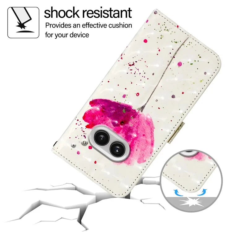 YB Pattern Printing Leather Series-2 For Nothing Phone (2a) Case Leather Phone Cover