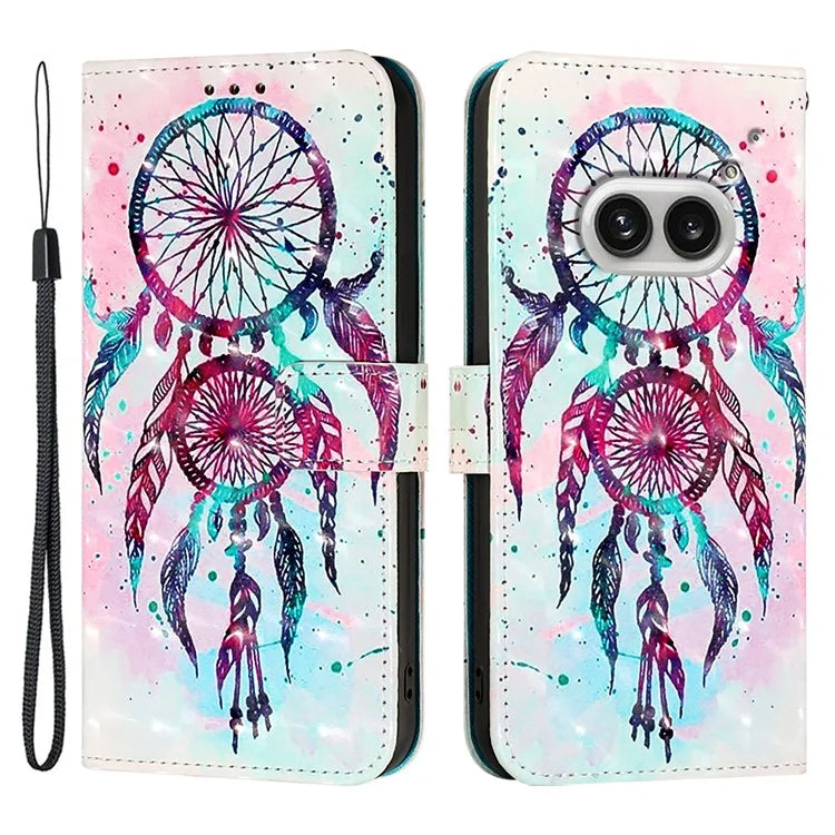 YB Pattern Printing Leather Series-2 For Nothing Phone (2a) Case Leather Phone Cover