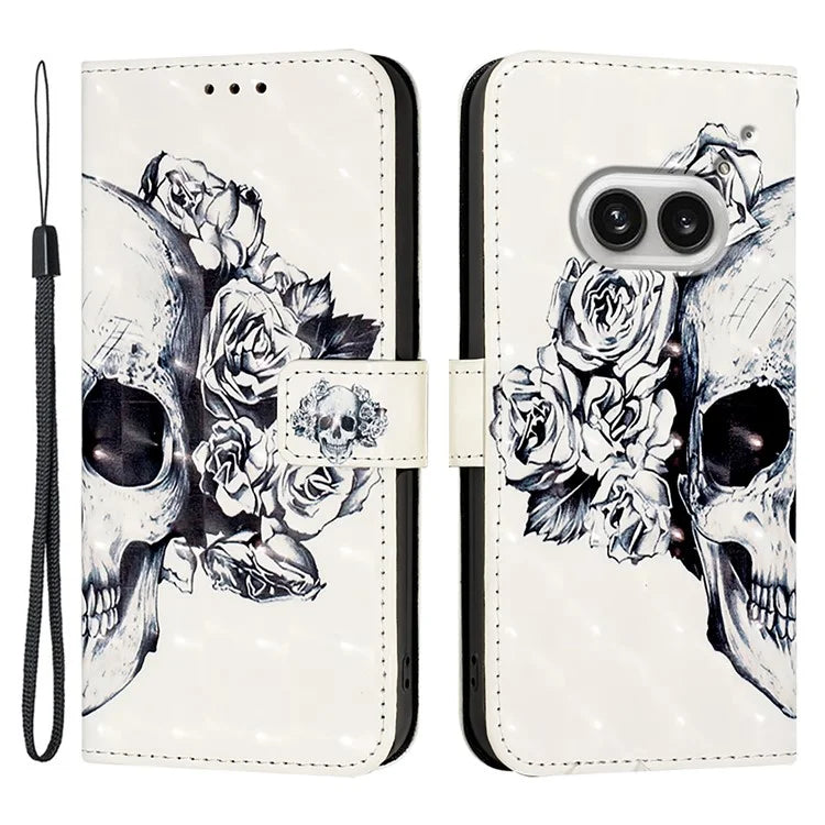 YB Pattern Printing Leather Series-2 For Nothing Phone (2a) Case Leather Phone Cover