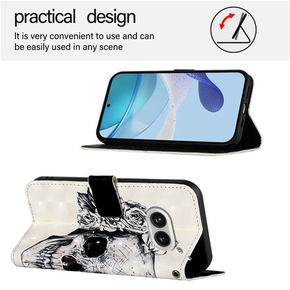 YB Pattern Printing Leather Series-2 For Nothing Phone (2a) Case Leather Phone Cover