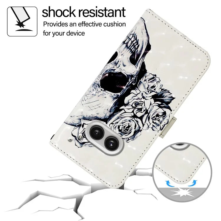 YB Pattern Printing Leather Series-2 For Nothing Phone (2a) Case Leather Phone Cover
