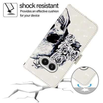 YB Pattern Printing Leather Series-2 For Nothing Phone (2a) Case Leather Phone Cover