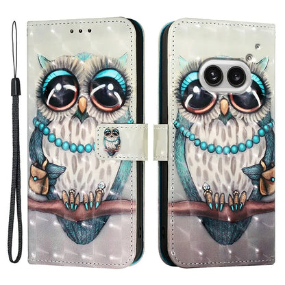 YB Pattern Printing Leather Series-2 For Nothing Phone (2a) Case Leather Phone Cover