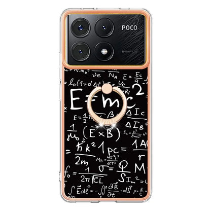 YB IMD Series-20 Style D for Xiaomi Poco X6 Pro 5G / Redmi K70E 5G Case 2.0mm TPU Shelwith Ring Kickstand