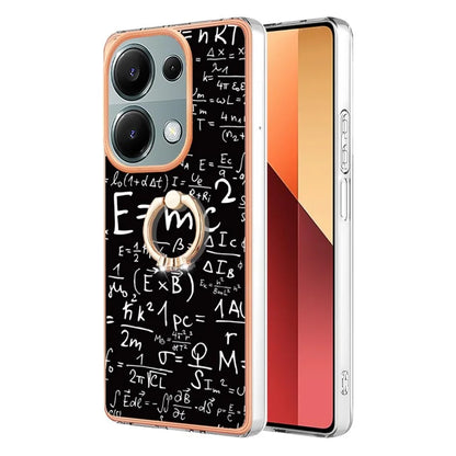 YB IMD Series-20 Style D for Xiaomi Redmi Note 13 Pro 4G / Poco M6 Pro 4G TPU Case Ring Kickstand 2.0mm Back Cover