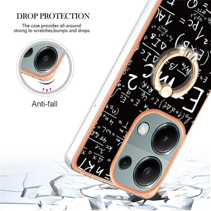 YB IMD Series-20 Style D for Xiaomi Redmi Note 13 Pro 4G / Poco M6 Pro 4G TPU Case Ring Kickstand 2.0mm Back Cover