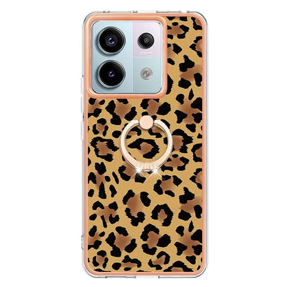 YB IMD Series-20 Style D for Xiaomi Redmi Note 13 Pro 5G / Poco X6 5G Case 2.0mm TPU Ring Kickstand Phone Cover