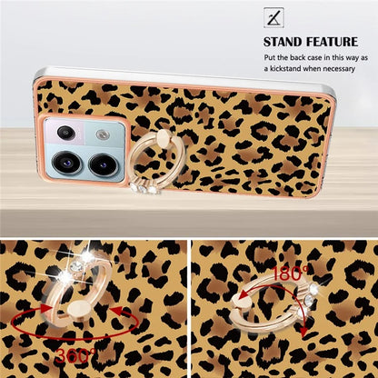 YB IMD Series-20 Style D for Xiaomi Redmi Note 13 Pro 5G / Poco X6 5G Case 2.0mm TPU Ring Kickstand Phone Cover
