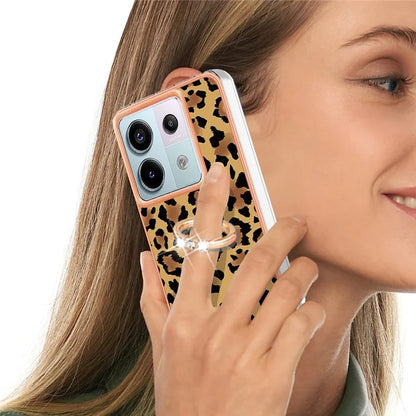 YB IMD Series-20 Style D for Xiaomi Redmi Note 13 Pro 5G / Poco X6 5G Case 2.0mm TPU Ring Kickstand Phone Cover