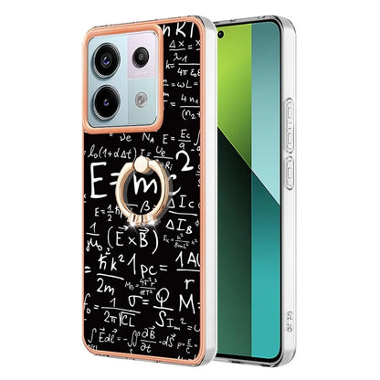 YB IMD Series-20 Style D for Xiaomi Redmi Note 13 Pro 5G / Poco X6 5G Case 2.0mm TPU Ring Kickstand Phone Cover