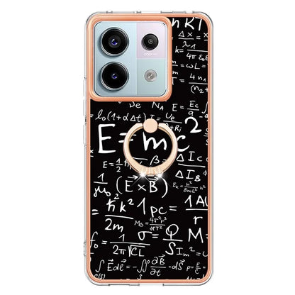 YB IMD Series-20 Style D for Xiaomi Redmi Note 13 Pro 5G / Poco X6 5G Case 2.0mm TPU Ring Kickstand Phone Cover