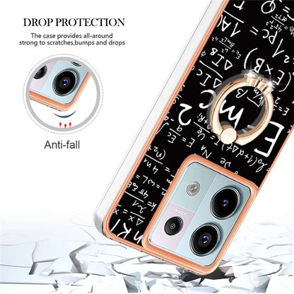 YB IMD Series-20 Style D for Xiaomi Redmi Note 13 Pro 5G / Poco X6 5G Case 2.0mm TPU Ring Kickstand Phone Cover