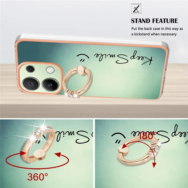 YB IMD Series-20 Style D for Xiaomi Redmi Note 13 4G Case Kickstand TPU Phone Cases Wholesale