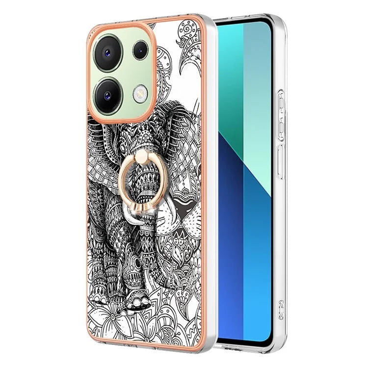 YB IMD Series-20 Style D for Xiaomi Redmi Note 13 4G Case Kickstand TPU Phone Cases Wholesale