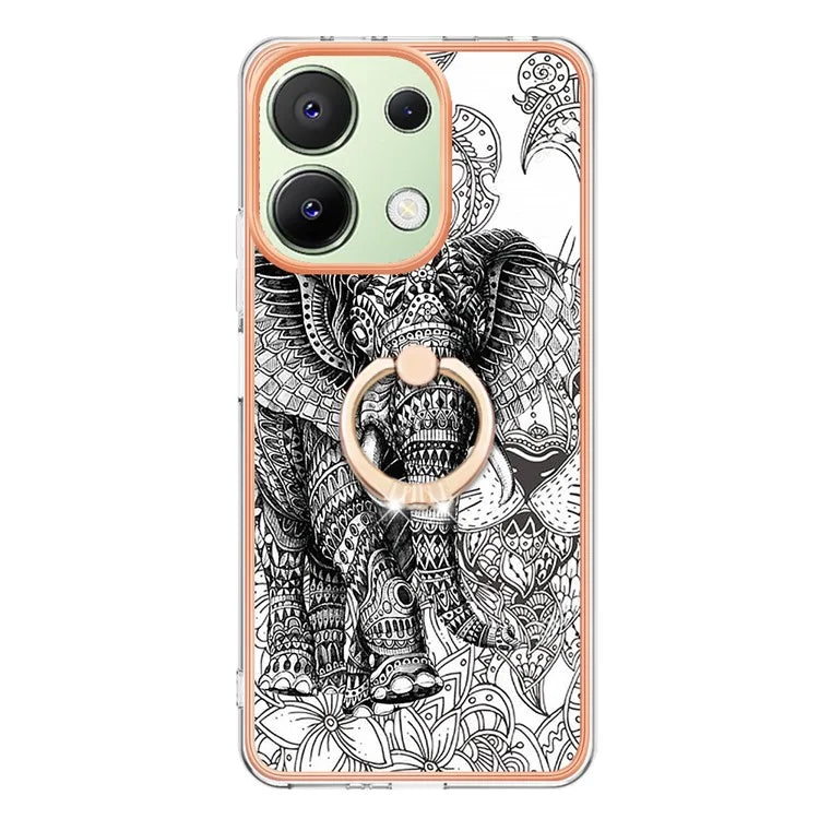 YB IMD Series-20 Style D for Xiaomi Redmi Note 13 4G Case Kickstand TPU Phone Cases Wholesale