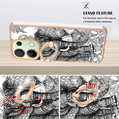 YB IMD Series-20 Style D for Xiaomi Redmi Note 13 4G Case Kickstand TPU Phone Cases Wholesale