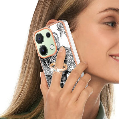 YB IMD Series-20 Style D for Xiaomi Redmi Note 13 4G Case Kickstand TPU Phone Cases Wholesale