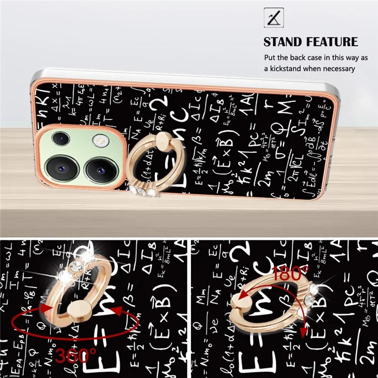 YB IMD Series-20 Style D for Xiaomi Redmi Note 13 4G Case Kickstand TPU Phone Cases Wholesale
