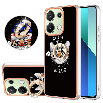 YB IMD Series-20 Style D for Xiaomi Redmi Note 13 4G Case Kickstand TPU Phone Cases Wholesale
