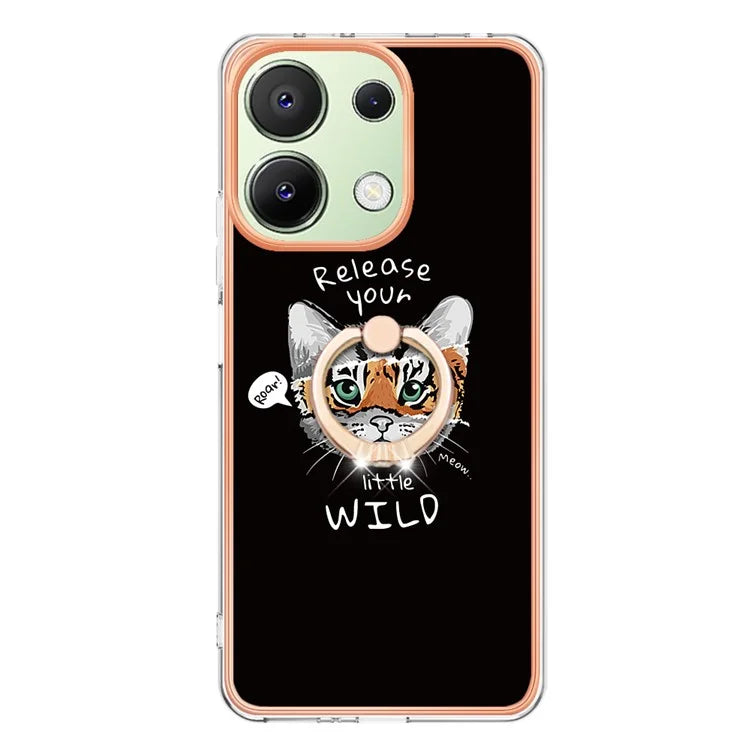 YB IMD Series-20 Style D for Xiaomi Redmi Note 13 4G Case Kickstand TPU Phone Cases Wholesale