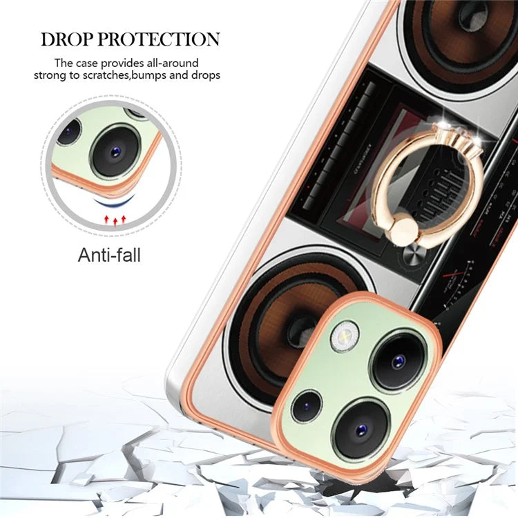 YB IMD Series-20 Style D for Xiaomi Redmi Note 13 4G Case Kickstand TPU Phone Cases Wholesale