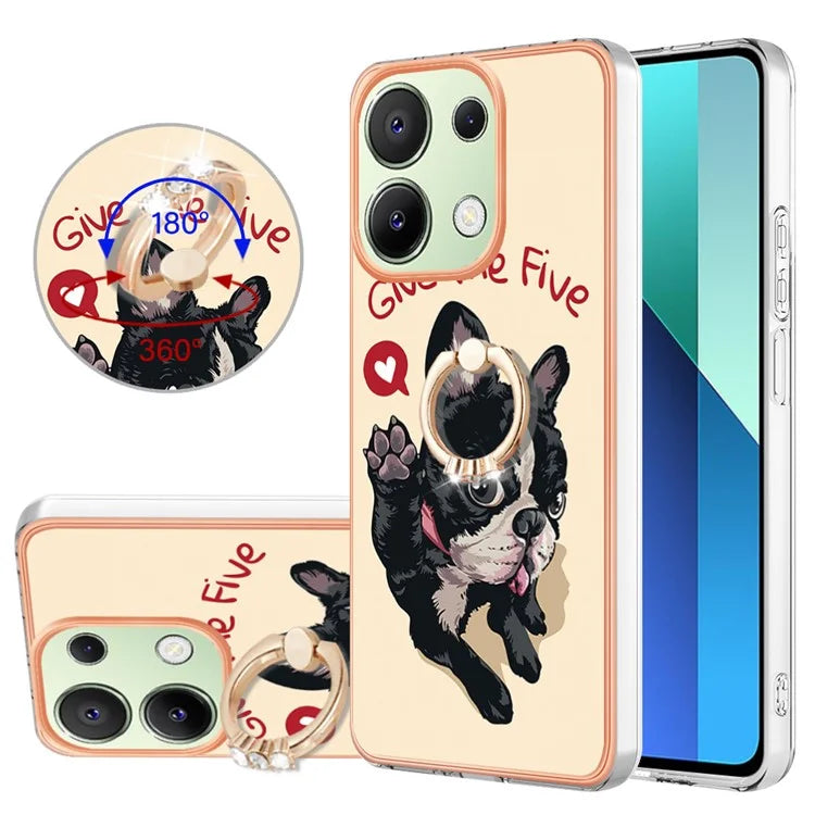YB IMD Series-20 Style D for Xiaomi Redmi Note 13 4G Case Kickstand TPU Phone Cases Wholesale
