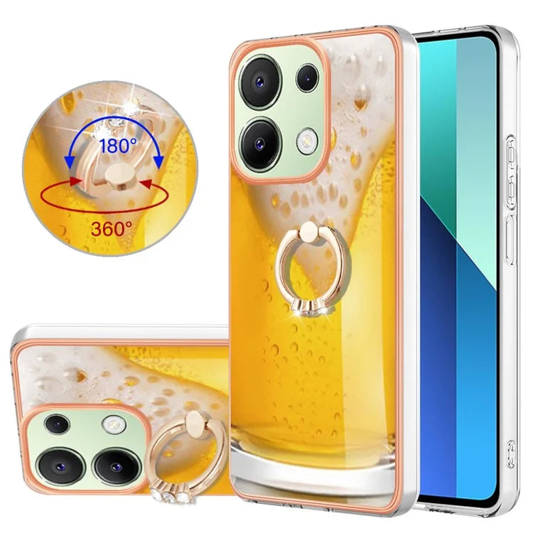 YB IMD Series-20 Style D for Xiaomi Redmi Note 13 4G Case Kickstand TPU Phone Cases Wholesale