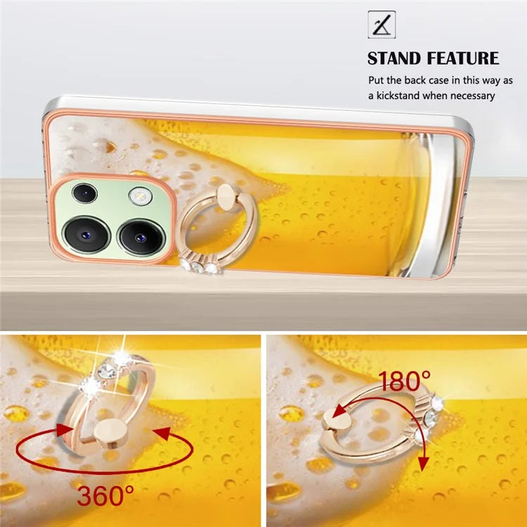 YB IMD Series-20 Style D for Xiaomi Redmi Note 13 4G Case Kickstand TPU Phone Cases Wholesale