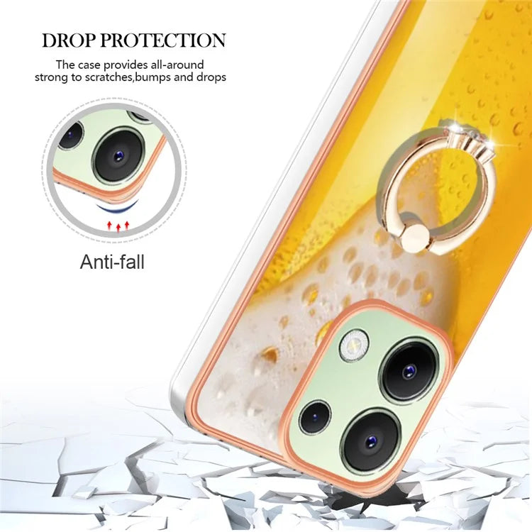 YB IMD Series-20 Style D for Xiaomi Redmi Note 13 4G Case Kickstand TPU Phone Cases Wholesale