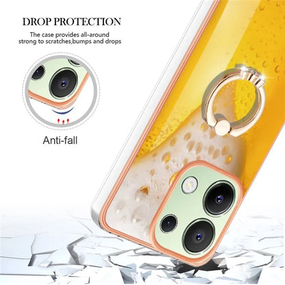 YB IMD Series-20 Style D for Xiaomi Redmi Note 13 4G Case Kickstand TPU Phone Cases Wholesale