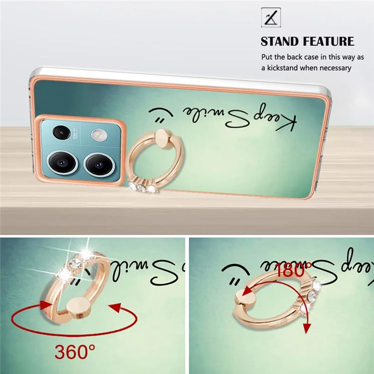 YB IMD Series-20 Style D for Xiaomi Redmi Note 13 5G (Global) Wholesale Case Kickstand TPU Phone Cover