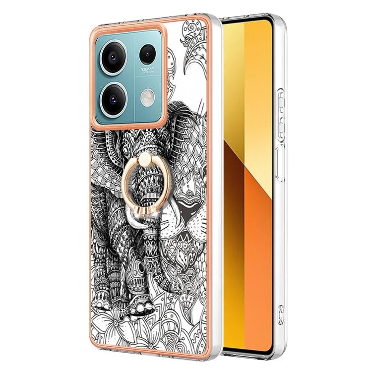 YB IMD Series-20 Style D for Xiaomi Redmi Note 13 5G (Global) Wholesale Case Kickstand TPU Phone Cover
