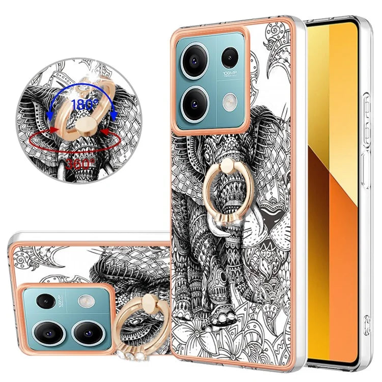 YB IMD Series-20 Style D for Xiaomi Redmi Note 13 5G (Global) Wholesale Case Kickstand TPU Phone Cover