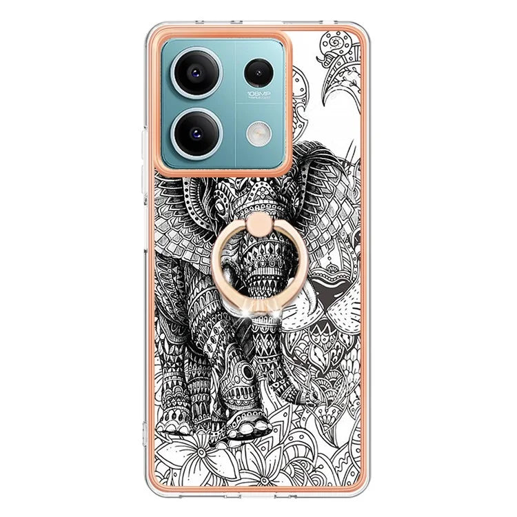 YB IMD Series-20 Style D for Xiaomi Redmi Note 13 5G (Global) Wholesale Case Kickstand TPU Phone Cover
