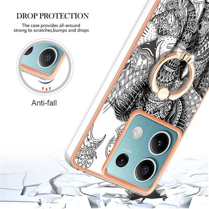 YB IMD Series-20 Style D for Xiaomi Redmi Note 13 5G (Global) Wholesale Case Kickstand TPU Phone Cover