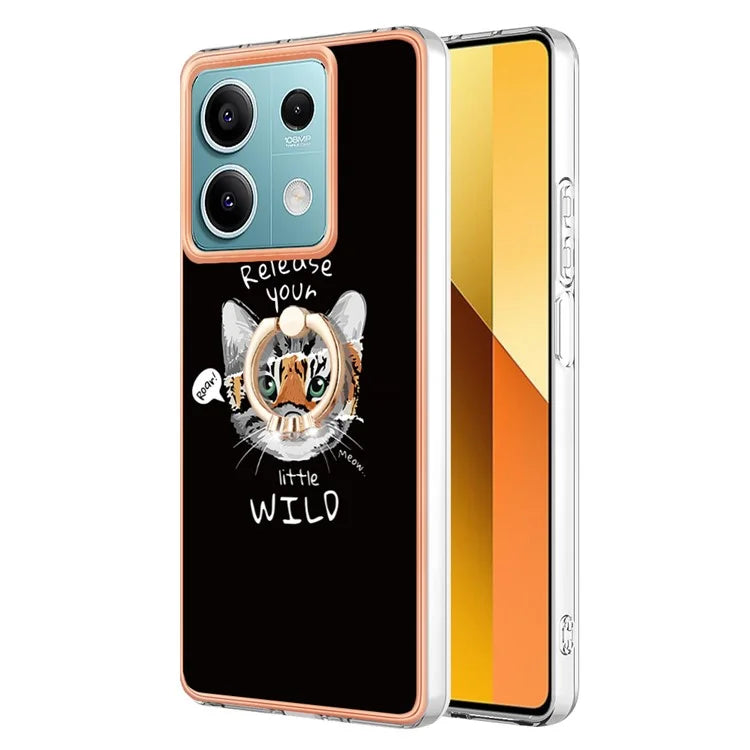 YB IMD Series-20 Style D for Xiaomi Redmi Note 13 5G (Global) Wholesale Case Kickstand TPU Phone Cover